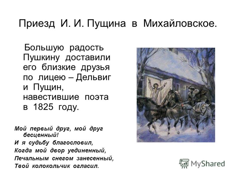 Сочинение по картине н ге пушкин в селе михайловском пущин у пушкина