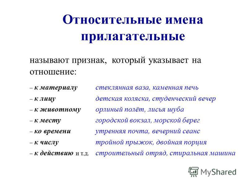 Относительные прилагательные 3 класс 21 век презентация