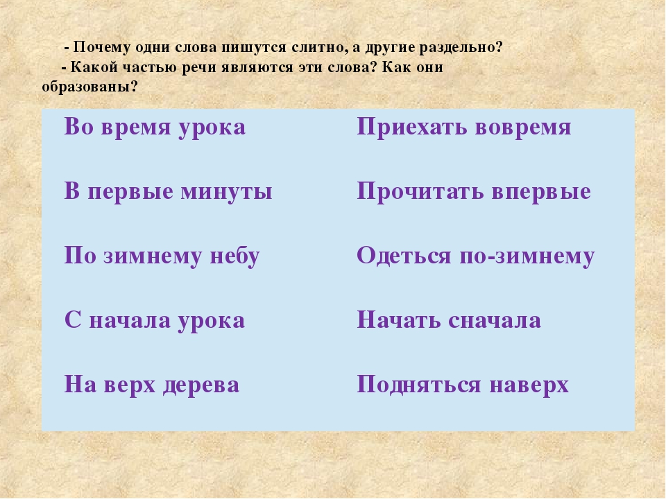 Вовремя как пишется правильно слитно или раздельно