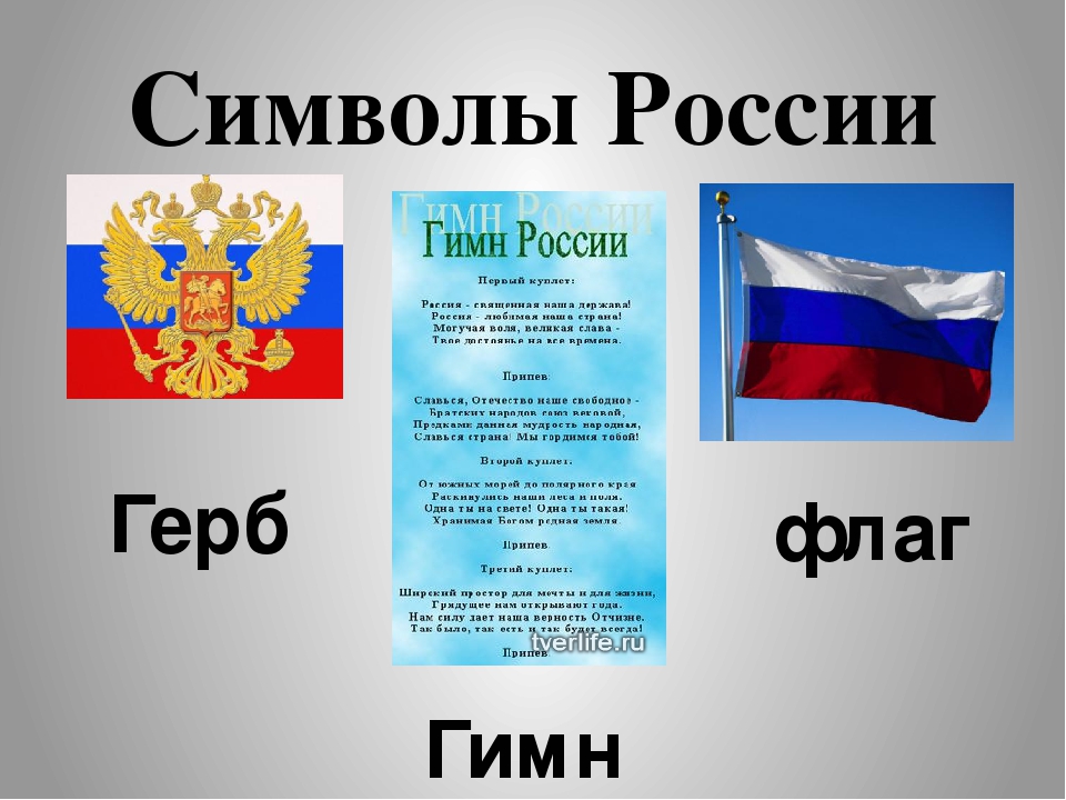 Государственные символы нашей страны презентация