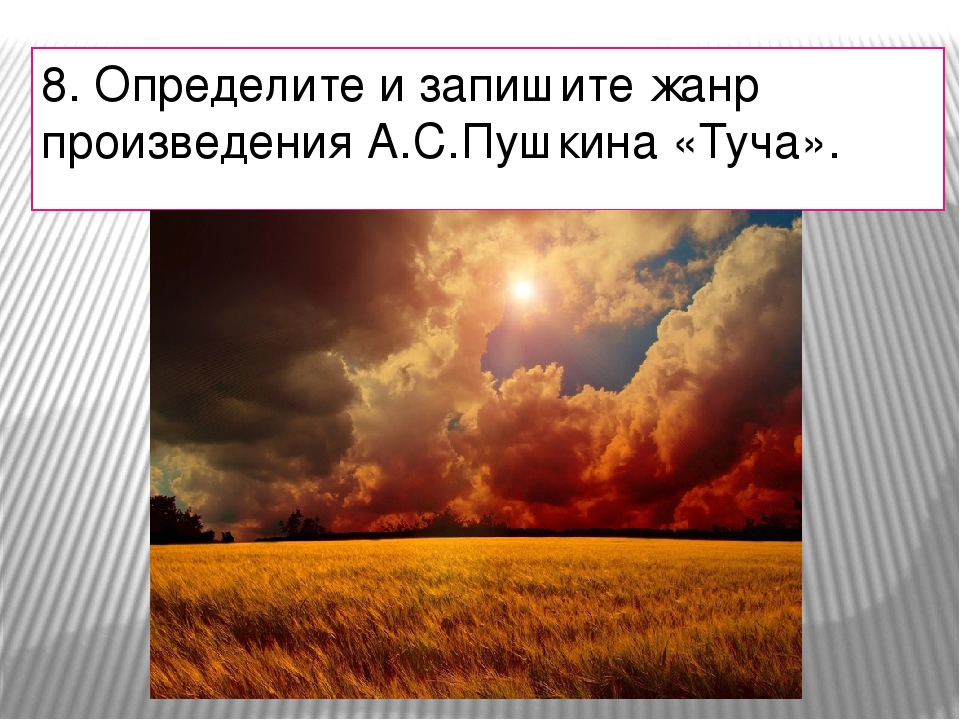 Туча пушкин стихотворение 6 класс. Туча Пушкин. Туча Александр Сергеевич. Произведение Пушкина туча. Жанр произведения туча.