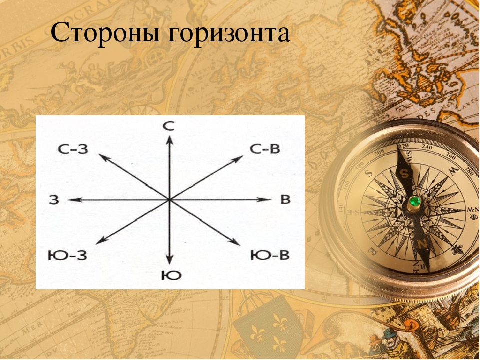 Схема сторон горизонта 2 класс