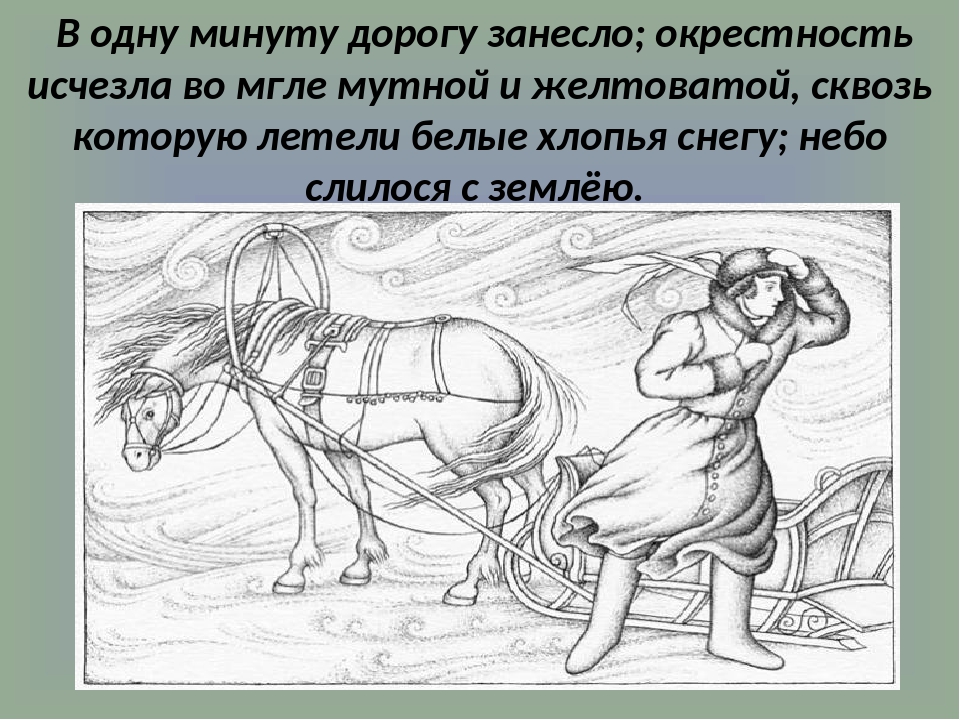 Нарисовать рисунок метель свиридов