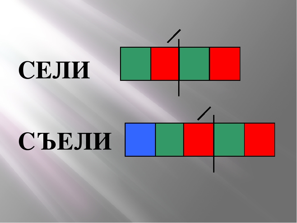 Звуковая схема слова сел