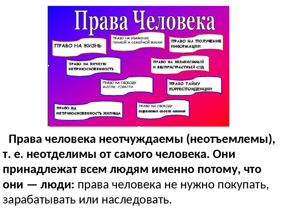 Презентация права человека в современной россии