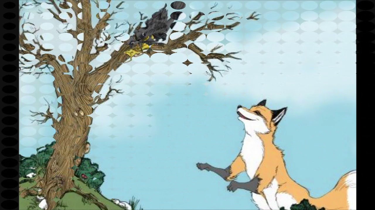 Фото басни крылова ворона и лисица