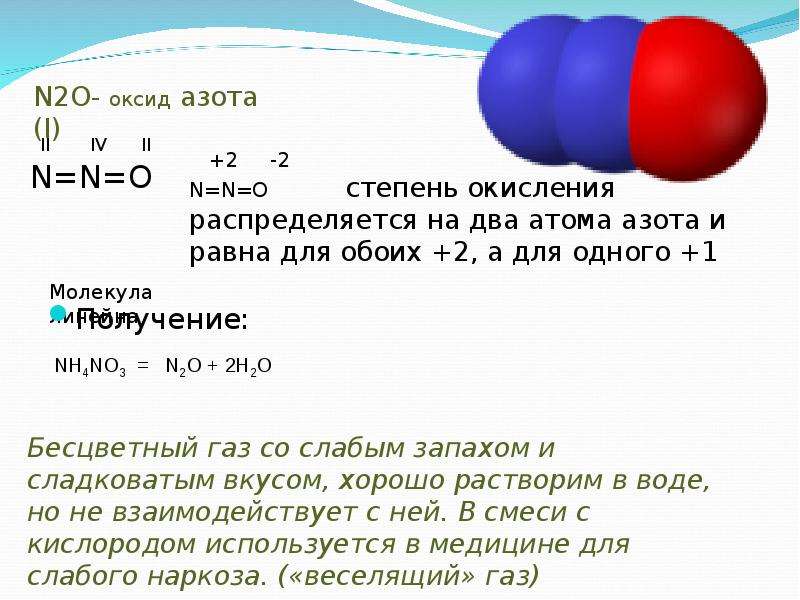 Составьте формулу азота iv