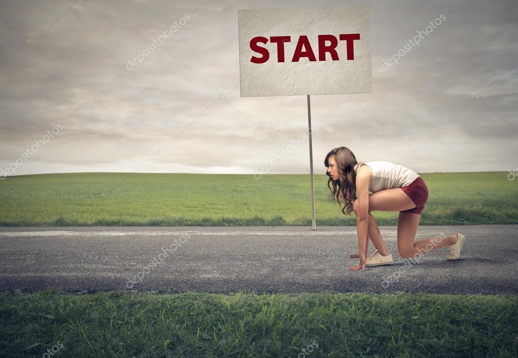 depositphotos 24304927 stock photo woman ready for running