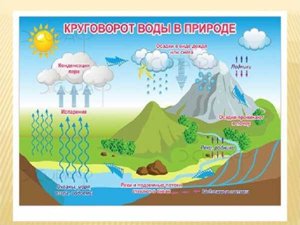 Картинки на тему круговорот воды в природе