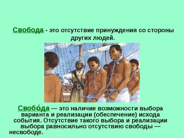 Обществознание 7 класс почему. Свобода это отсутствие зависимостей. Отсутствие свободы выбора. Отсутствие принуждения. Свобода - наличие выбора.